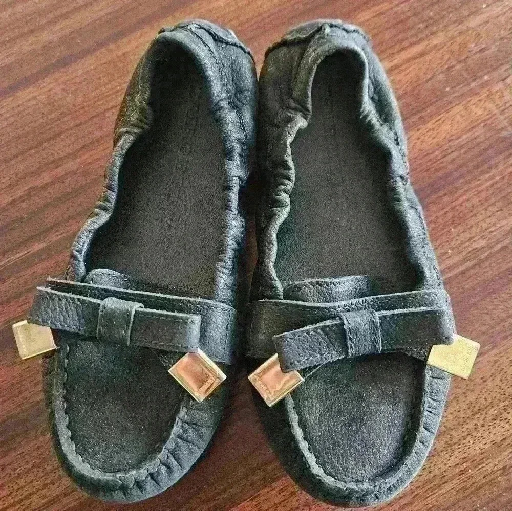 Burberry Kids Sumpter Black Suede Mocasins Size 27 NWB